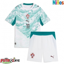 Camiseta Portugal Joao Felix #11 Visitante Equipación para niños Mundial 2026 manga corta (+ pantalones cortos)